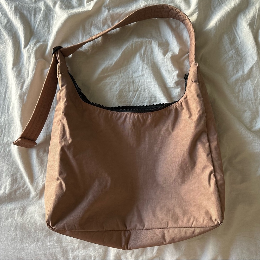 taupe baggu nylon shoulder bag